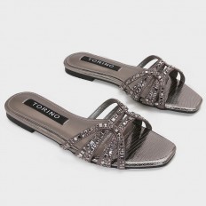 ZX2922 نعال مسطح أنيق مزين...