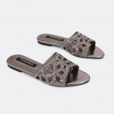 ZX2934 Flat slippers with...