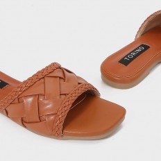 ZX2942 flat slippers with a...