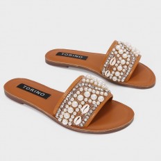 ZX2945 نعال شيك مزين بحبات...