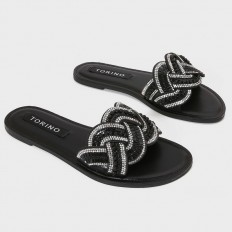 ZX2946 نعال مسطح أنيق وبراق