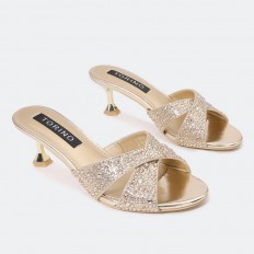 Shiny Heel Slippers ZXQ1368