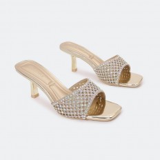 ZXQ1626 Shiny heel slippers...