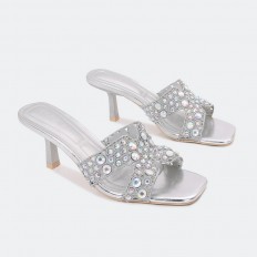 ZXQ1647 Shiny thin heel...