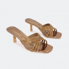 ZXQ1685 Chic heel slippers