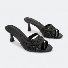 ZXQ1701 Snakeskin round-toe...