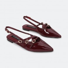 ZXSQ2 Shiny flat sandals...
