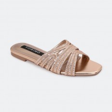 ZX2935 نعال فلات براق