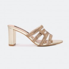 BXQ1463 Mid-heeled slippers...