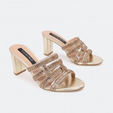 BXQ1463 Mid-heeled slippers...