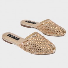 FX3004 Flat slippers with a...