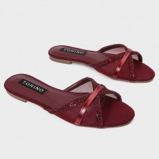 FX3005 Flat slippers with a...