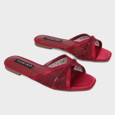 FX3017 Flat slippers with a...