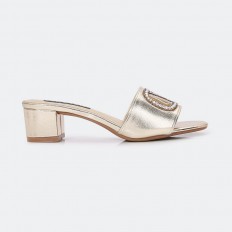 FXQ1622 Heel slippers with...