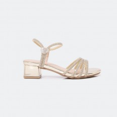 sandal from strips of...