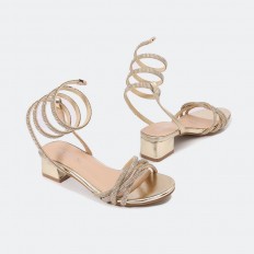 sandal with strips from...