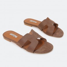 Hermes Flat Slippers in...