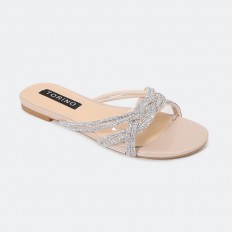 HX187 Flat slippers with a...