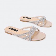 HX187 Flat slippers with a...