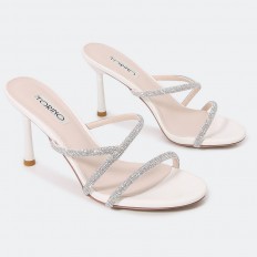 Elegant mid heel slippers...