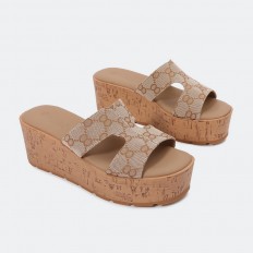 KR580 wedge heel slippers