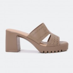 KXQ1499 chunky heel slippers