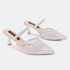 MXQ1747 Shiny tulle heel soles