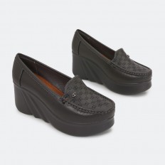 shoes embossed by fabric...