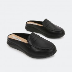 slide shoes from leather