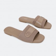 OX2869 Flat slippers with a...