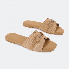 OX2872 flat slippers with a...
