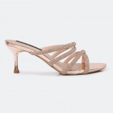 QXQ1599 Shiny heel slippers...