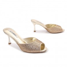 Sparkling stiletto peep-toe...