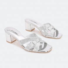 slipper with heel embossed...