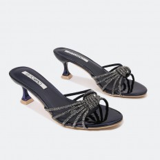 slipper with strips of...