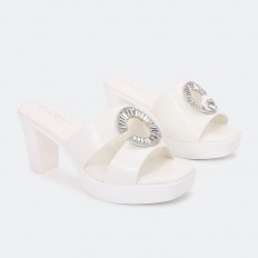 slipper with heel embossed...