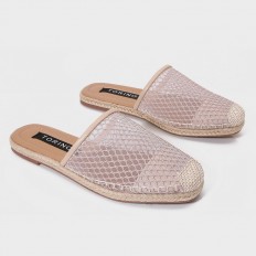 ZS10 Flat slippers with a...