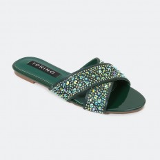 ZX2566 Shiny flat slippers