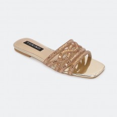 ZX2628 Shiny flat slippers...