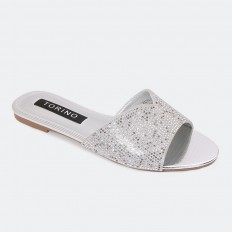 ZX2641 Shiny leather flat...