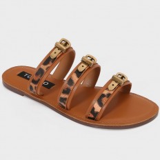 ZX2834 Flat slippers with a...