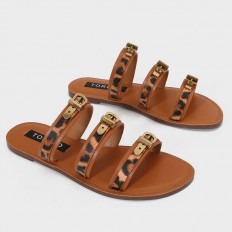 ZX2834 Flat slippers with a...