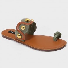 ZX2844 Flat sandals with a...