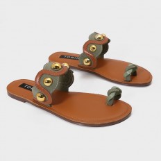 ZX2844 Flat sandals with a...
