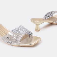 ZXQ1690 Heel slippers with...