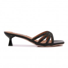 Heeled women's slide...