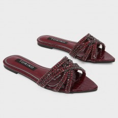 ZX2814 Shiny Flat Slippers