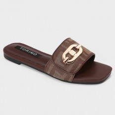 ZX2912 Flat slippers with a...