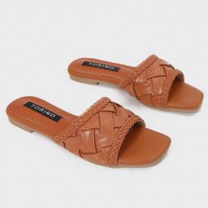 ZX2942 flat slippers with a...