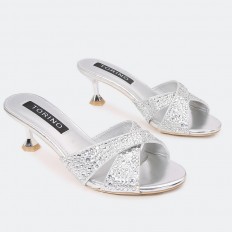 Shiny Heel Slippers ZXQ1368
